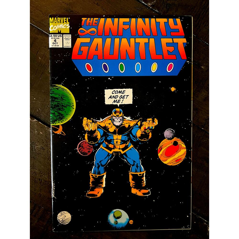 VINTAGE 1991 Marvel "THE INFINITY GAUNTLET" #4 - M - Unopened!